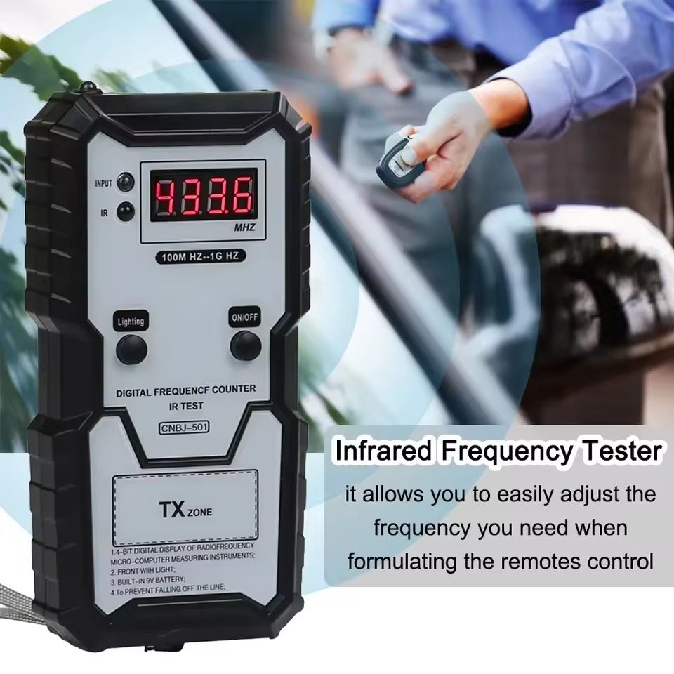Digital Infrared Frequency Counter 100M1GHz With Illumination For Car Key And Remote Testing 1