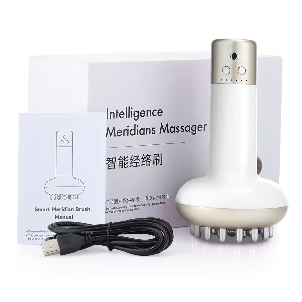 Rechargeable Heated Gua Sha Massager Brush With 69 Levels For Body Shaping And Detox 9