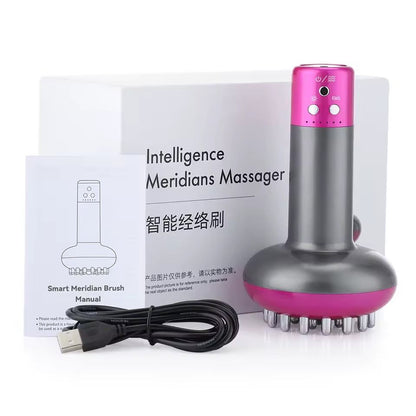 Rechargeable Heated Gua Sha Massager Brush With 69 Levels For Body Shaping And Detox 10
