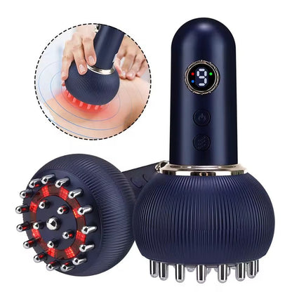 Rechargeable Heated Gua Sha Massager Brush With 69 Levels For Body Shaping And Detox 6