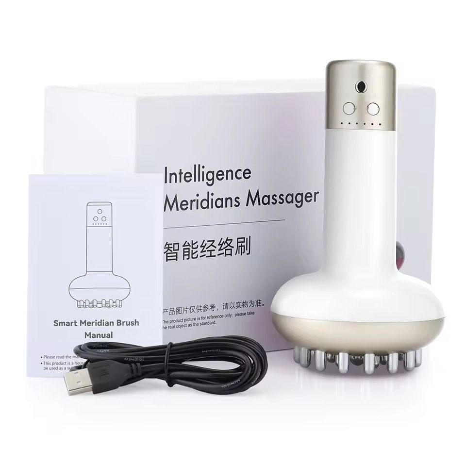Rechargeable Heated Gua Sha Massager Brush With 69 Levels For Body Shaping And Detox 7
