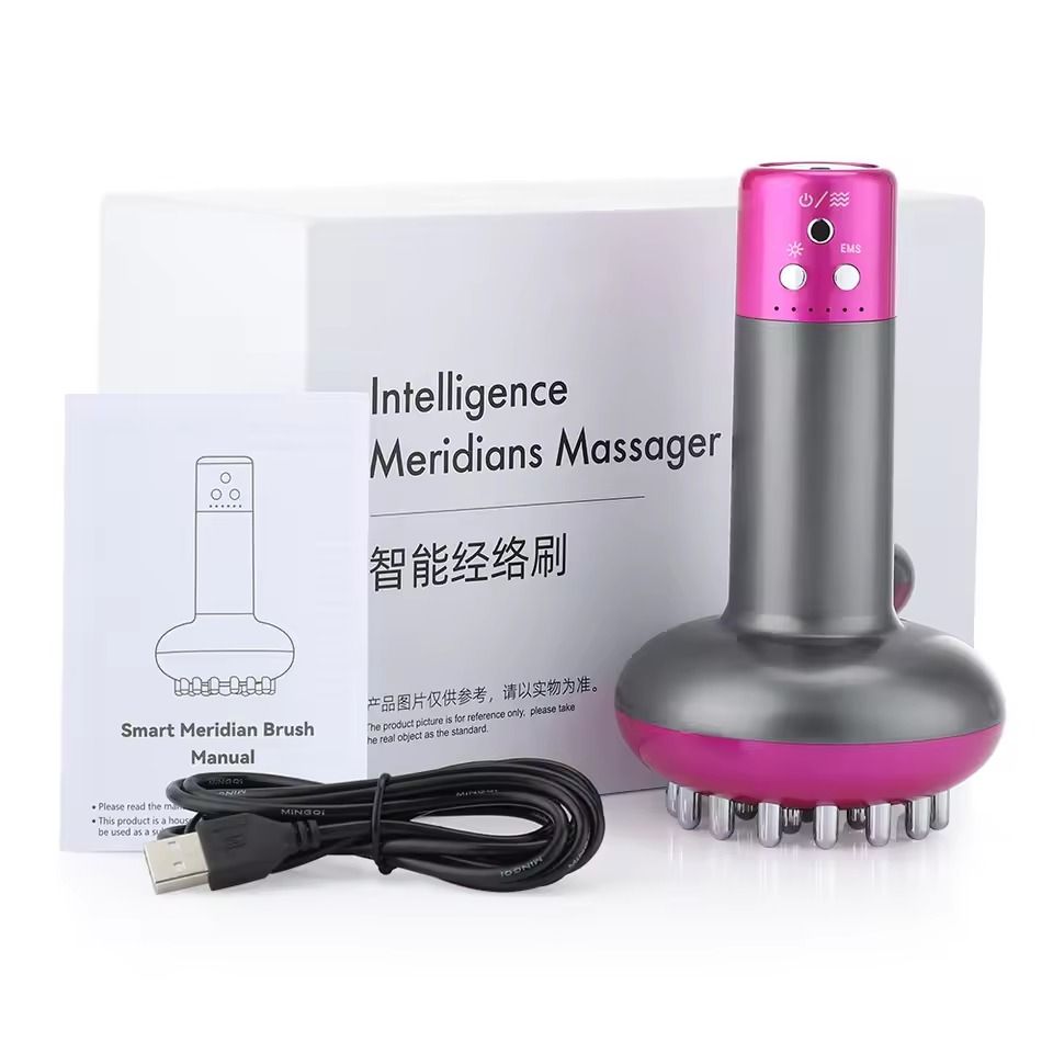 Rechargeable Heated Gua Sha Massager Brush With 69 Levels For Body Shaping And Detox 8