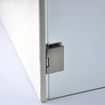 PunchFree Cabinet Glass Hinge For Panels High Quality Zinc Alloy Swing Hinge For Cake Wine And Disp 5