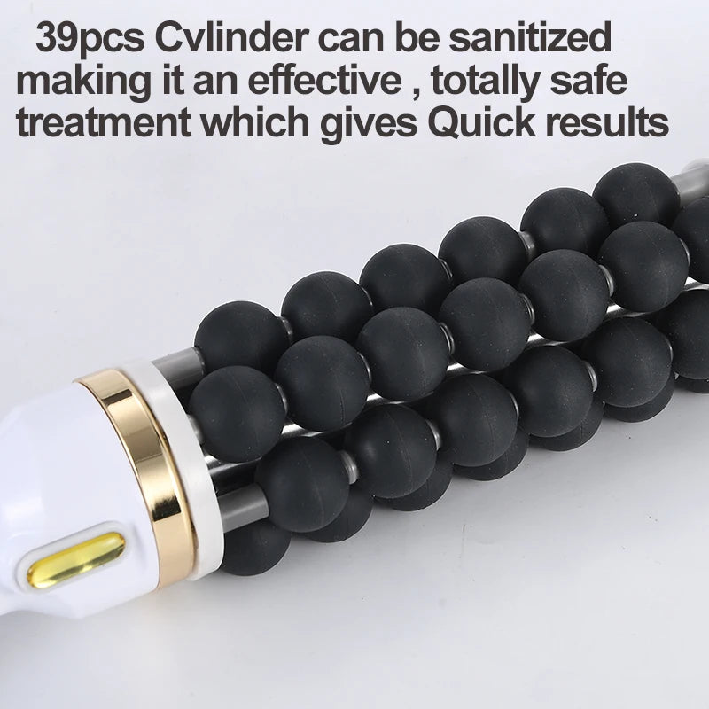 Lymphatic Drainage Rolling Bead Roller, Cellulite Reduction & Body Contouring Massager, Fat Removal Therapy Massage