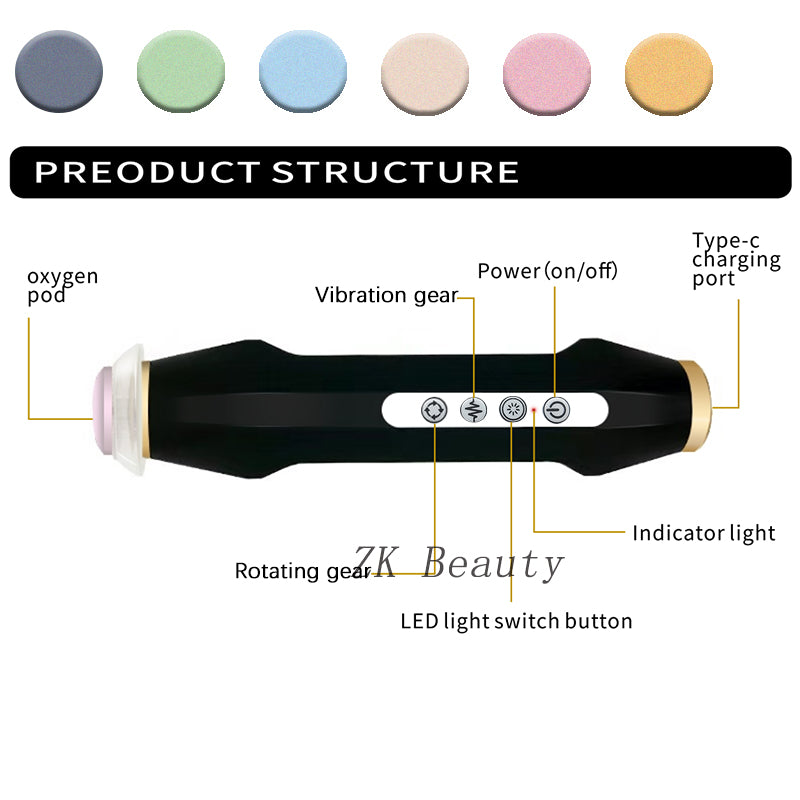New Arrival Face Cleansing Brush with Oxygen Bubble & Silicone, Pore Cleaner Skin Rejuvenation Beauty Tool for Facial