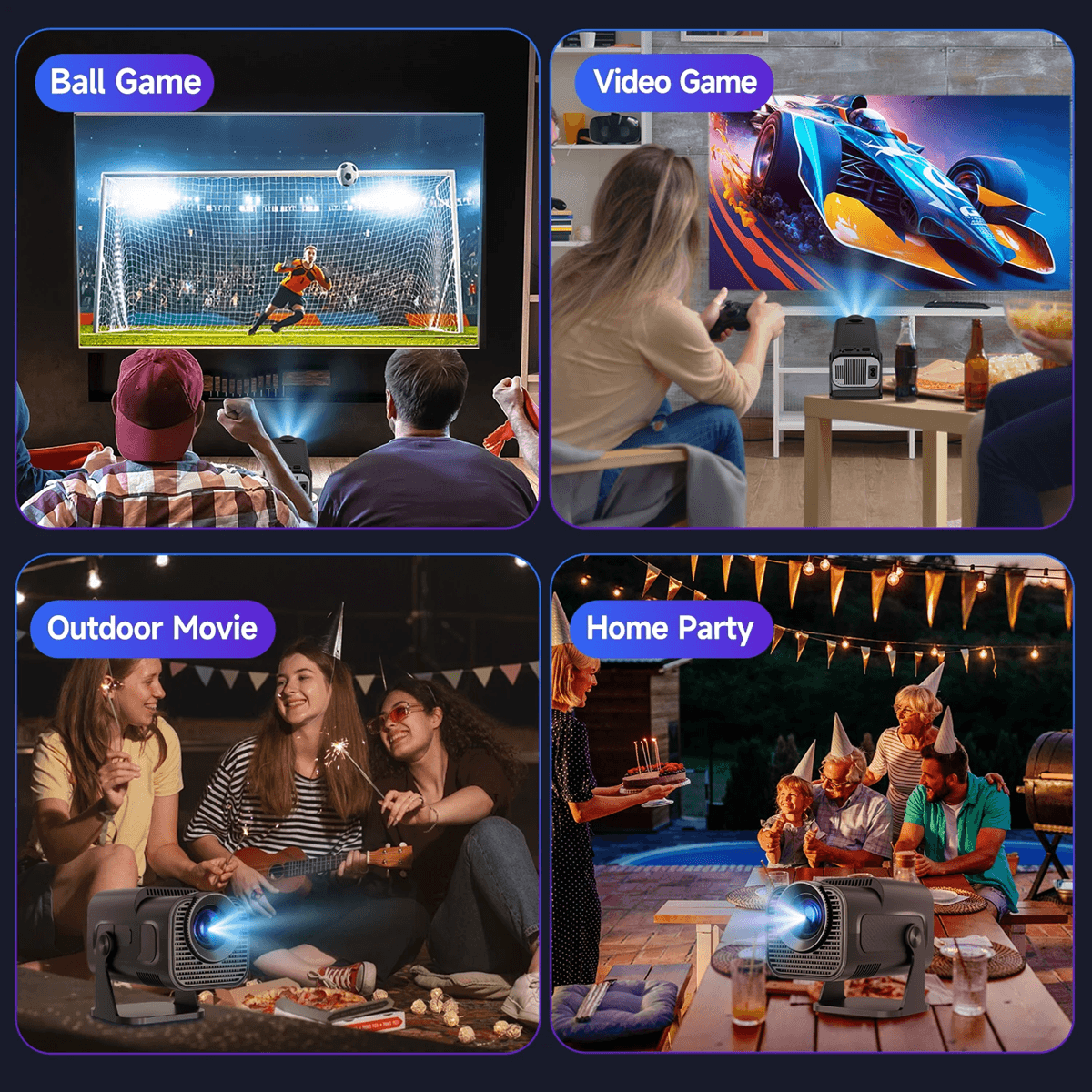 Magcubic HY320 Mini 4K Android Projector With WiFi 6 And Bluetooth For Home And Outdoor Use 9