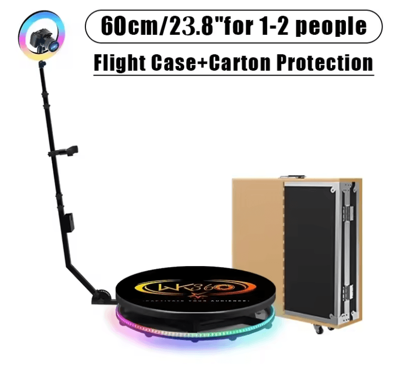 CHACKTOK 360 Photo Booth Machine With Auto Spin Remote And Custom Logo App 2