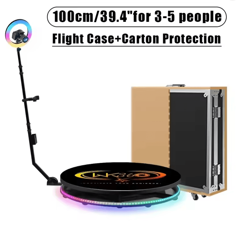 CHACKTOK 360 Photo Booth Machine With Auto Spin Remote And Custom Logo App 5