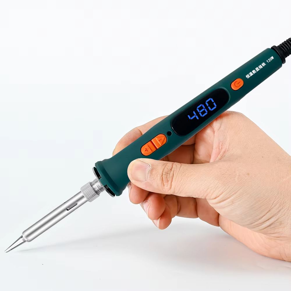 HighPrecision 120W Digital Soldering Iron Kit With Adjustable Temperature  Fast HeatUp 12