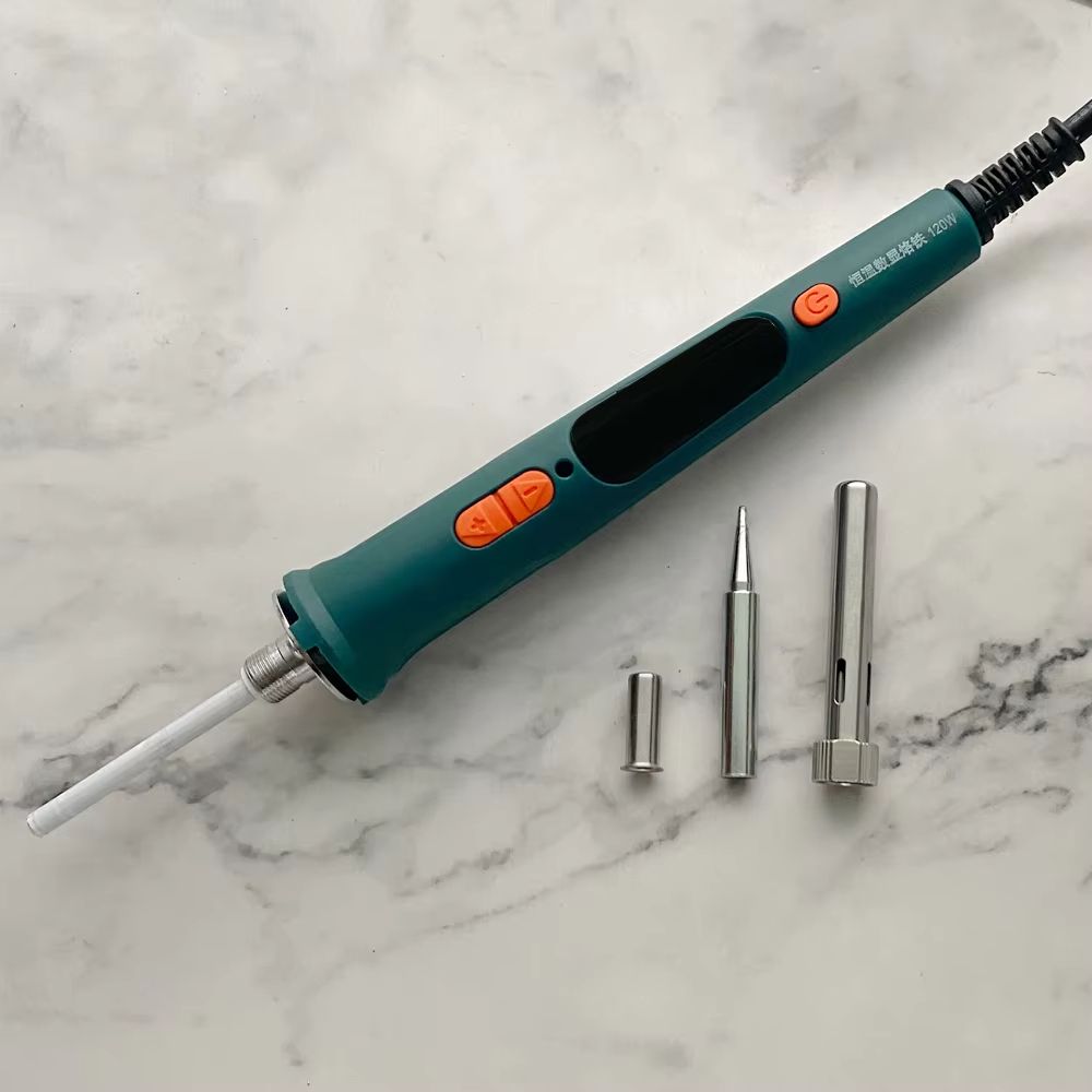 HighPrecision 120W Digital Soldering Iron Kit With Adjustable Temperature  Fast HeatUp 8