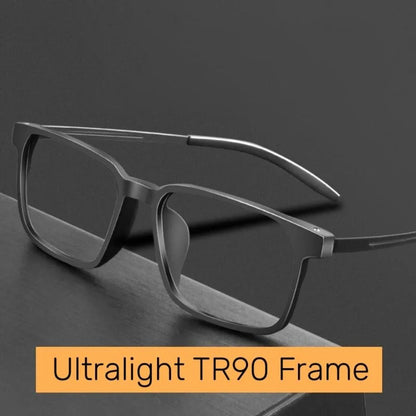 Pure Titanium AntiBlue Light Reading Glasses For Men Presbyopia Eyewear With Diopter Strengths 1