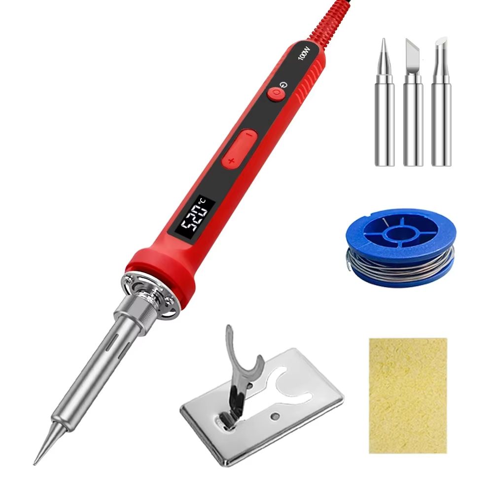 HighPrecision 120W Digital Soldering Iron Kit With Adjustable Temperature  Fast HeatUp 18