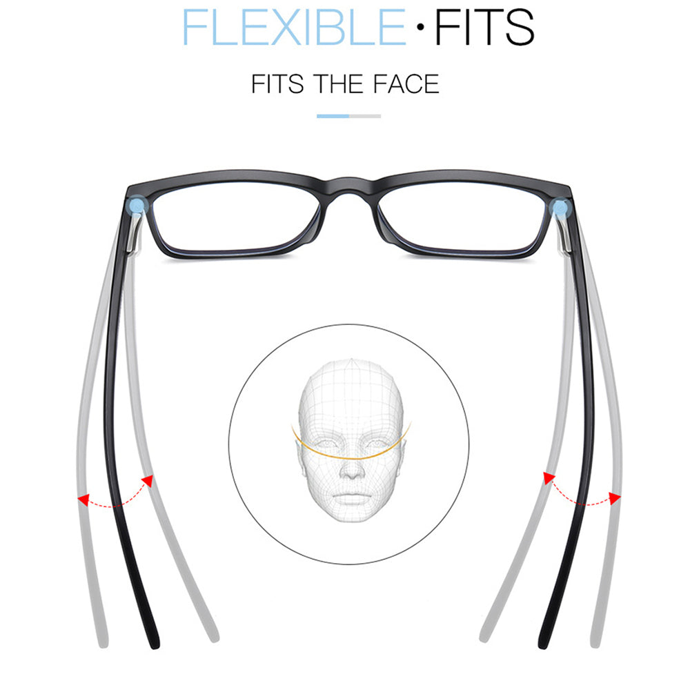 Premium Blue Light Blocking Men's Glasses Gaming Anti Ray Eyeglasses for Computer & Transparent Fashion Eyewear