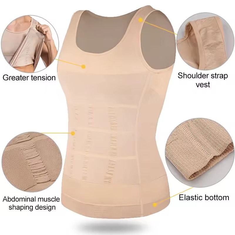 Mens Compression Shaper Tank Top For Abs And Tummy Control 5