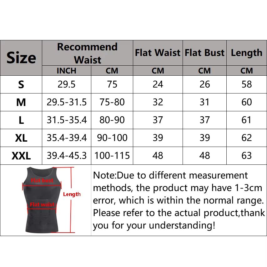 Mens Slimming Body Shaper Vest  Tummy Control Compression Undershirt For Waist Cinching  Posture Su 1