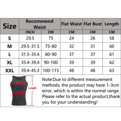 Mens Slimming Body Shaper Vest  Tummy Control Compression Undershirt For Waist Cinching  Posture Su 1