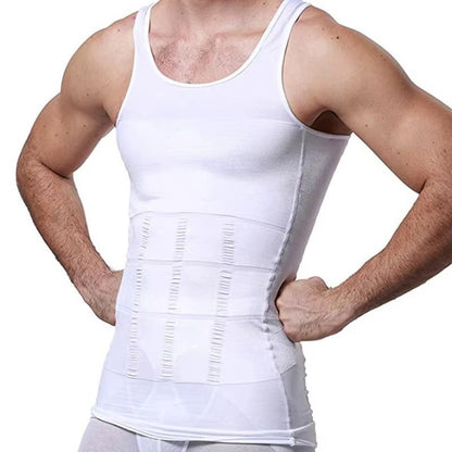 Mens Slimming Body Shaper Vest  Tummy Control Compression Undershirt For Waist Cinching  Posture Su 6
