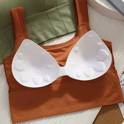 Womens Seamless Sports Bra Push Up Shockproof Yoga Gym Top 12