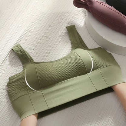Womens Seamless Sports Bra Push Up Shockproof Yoga Gym Top 13