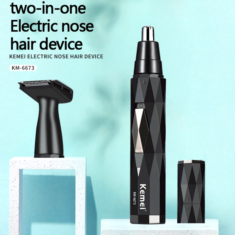 Nose Hair Trimmer Men Rechargeable Ear Cleaner & Eyebrow Shaper, Portable Electric Beard Facial Hair Removal Machine