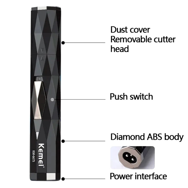 Nose Hair Trimmer Men Rechargeable Ear Cleaner & Eyebrow Shaper, Portable Electric Beard Facial Hair Removal Machine