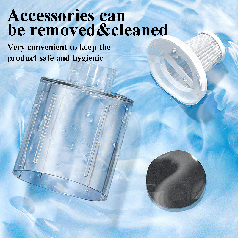Smart Wireless Vacuum Cleaner with Strong Suction, Portable Air Gun for Home & Car Use, Window Washer Robot & Handheld