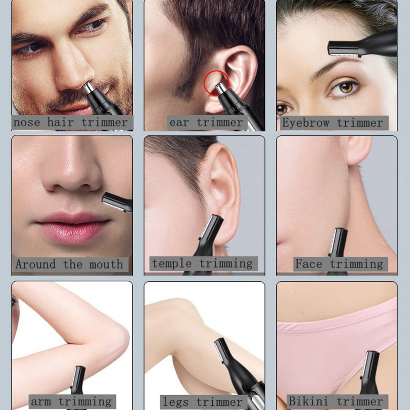 All In One Rechargeable Nose And Ear Hair Trimmer For Men Original Beard Eyebrow Grooming Kit Elect 1