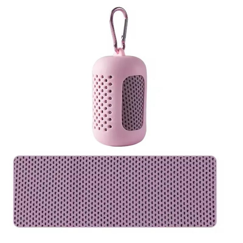 Portable Cooling Towel Quick Drying Silicone Wrapped Polyester Fiber Sport Towel 9