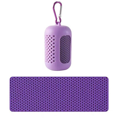 Portable Cooling Towel Quick Drying Silicone Wrapped Polyester Fiber Sport Towel 10
