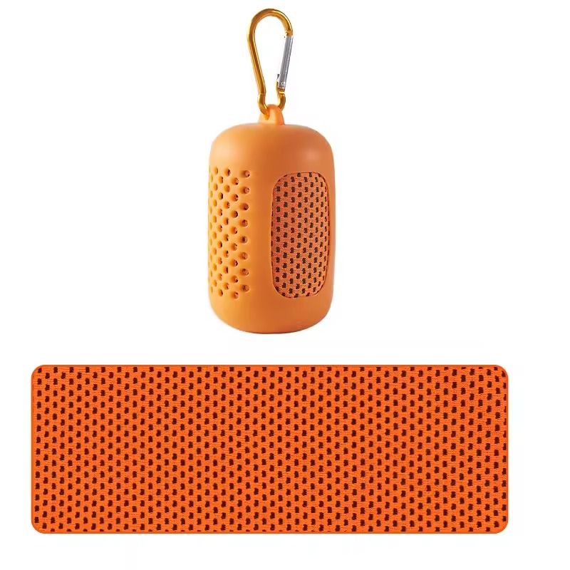 Portable Cooling Towel Quick Drying Silicone Wrapped Polyester Fiber Sport Towel 11