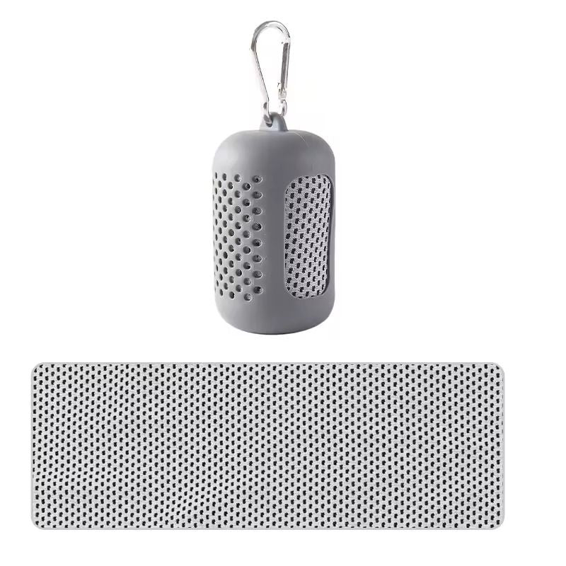 Portable Cooling Towel Quick Drying Silicone Wrapped Polyester Fiber Sport Towel 13