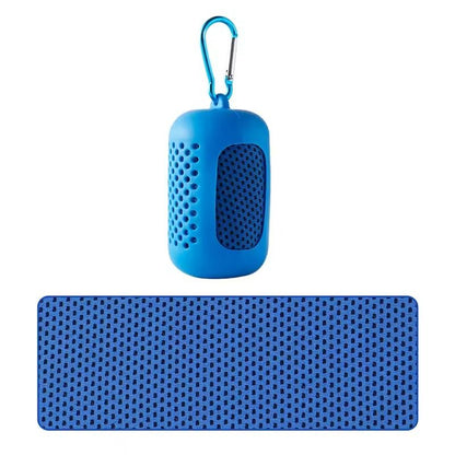 Portable Cooling Towel Quick Drying Silicone Wrapped Polyester Fiber Sport Towel 5