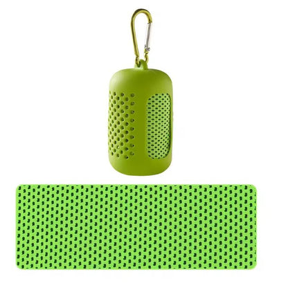 Portable Cooling Towel Quick Drying Silicone Wrapped Polyester Fiber Sport Towel 7