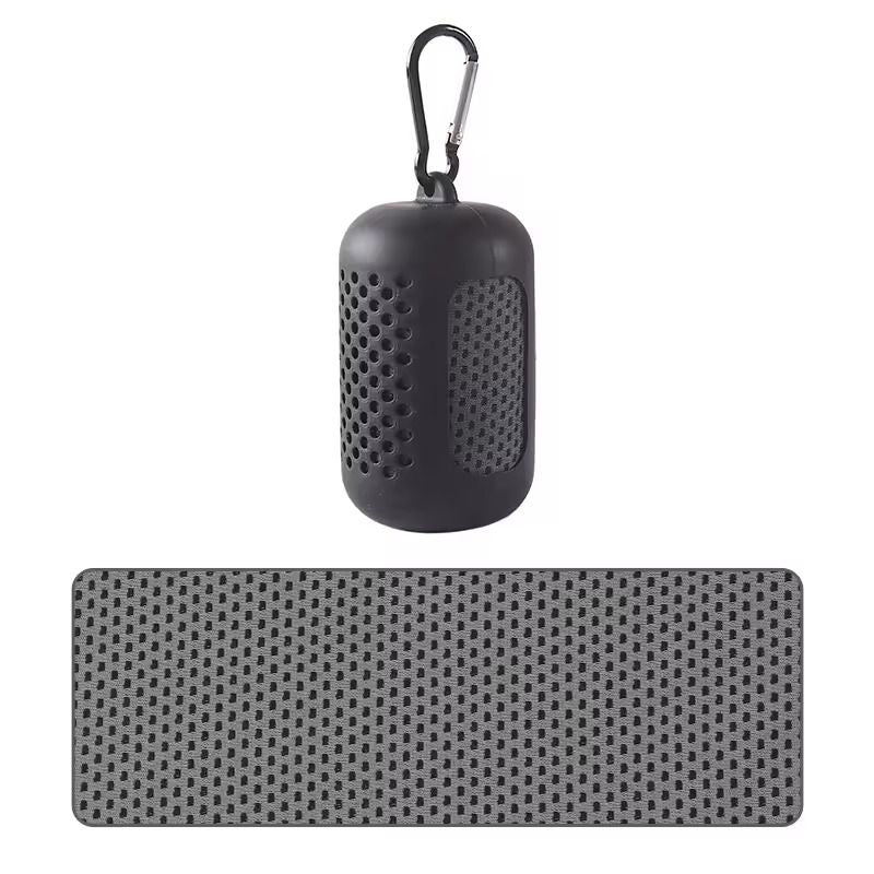Portable Cooling Towel Quick Drying Silicone Wrapped Polyester Fiber Sport Towel 8