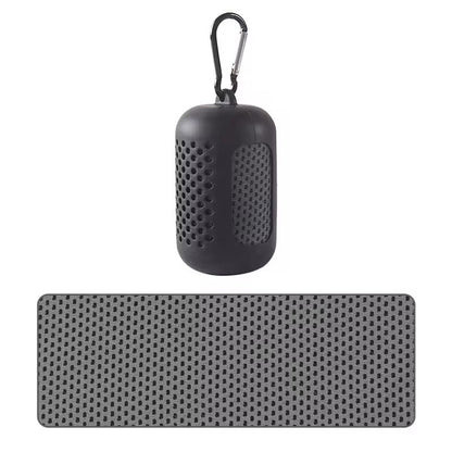 Portable Cooling Towel Quick Drying Silicone Wrapped Polyester Fiber Sport Towel 8