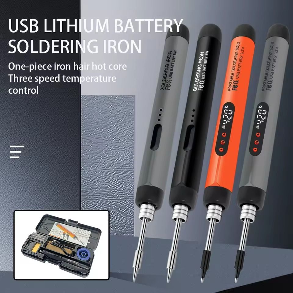 Portable USB Wireless Soldering Iron 5V 8W with Fast Charging Battery for Repair and Welding