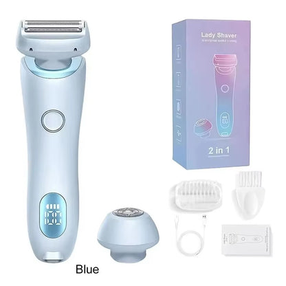 Electric Razor for Women Waterproof Bikini Trimmer & Facial Hair Shaver, Hair Removal for Body, Legs, Underarms