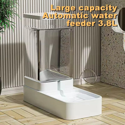 Automatic Cat Feeder And Water Dispenser With Gravity Food Storage For Pets 3