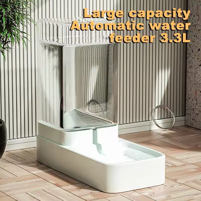 Automatic Cat Feeder And Water Dispenser With Gravity Food Storage For Pets 6