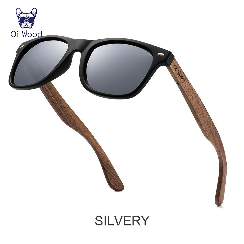 Natural Wooden Sunglasses Men Polarized Fashion Sun Glasses Original Wood TR90 Frames With UV400 Pr 6