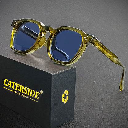 Retro Punk Men Sunglasses Small Frame Square, Personalized Design Sun Glasses for Women Travel, Party, Business Festival