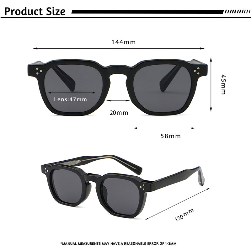 Retro Punk Men Sunglasses Small Frame Square Personalized Design Sun Glasses For Women Travel Party 1
