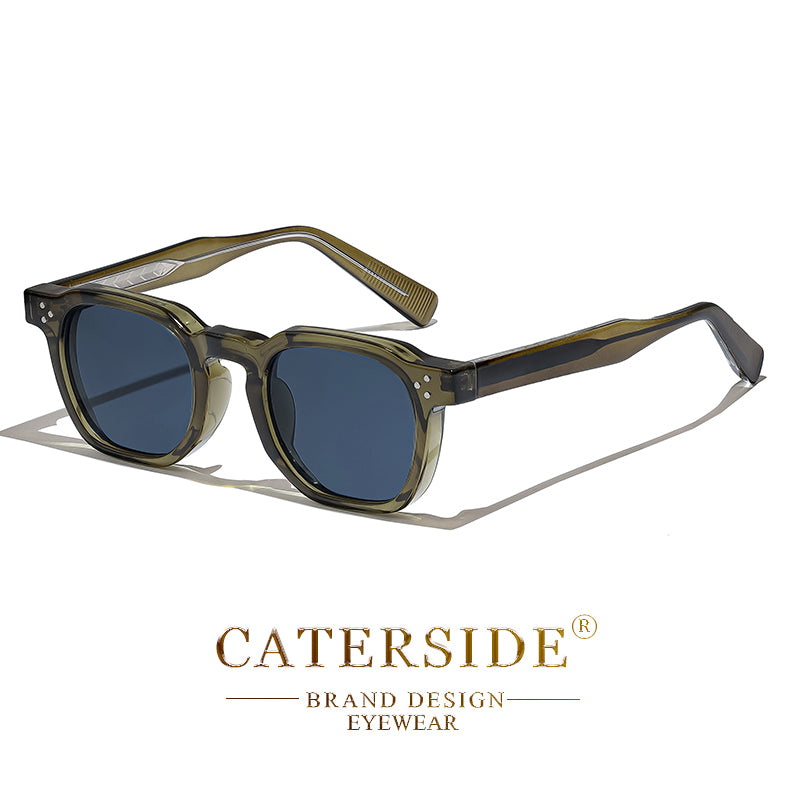 Retro Punk Men Sunglasses Small Frame Square Personalized Design Sun Glasses For Women Travel Party 9