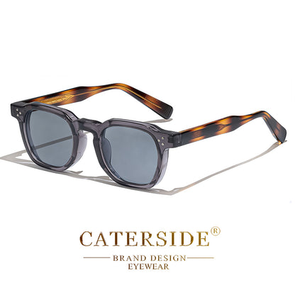 Retro Punk Men Sunglasses Small Frame Square Personalized Design Sun Glasses For Women Travel Party 8