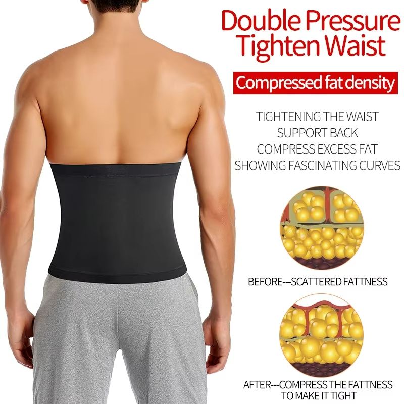 Mens Premium Sauna Body Shaper  Waist Trainer Belt Sweat Trimmer For Fitness  Abdomen Reduce 3