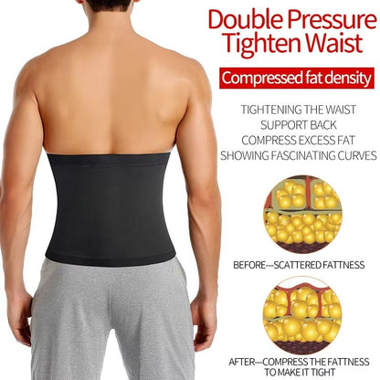 Mens Premium Sauna Body Shaper  Waist Trainer Belt Sweat Trimmer For Fitness  Abdomen Reduce 3