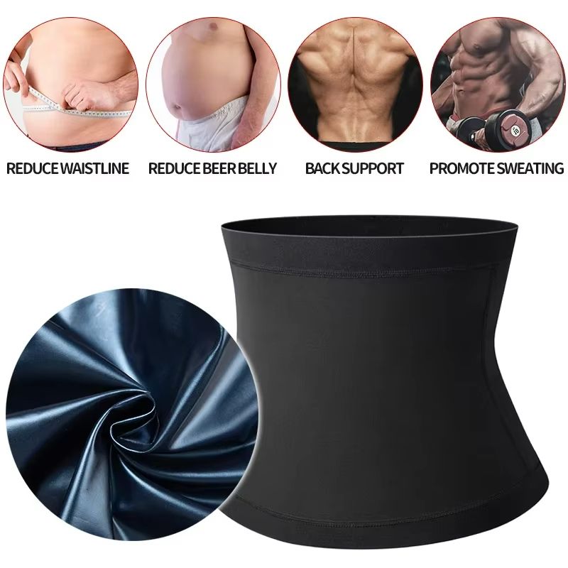 Mens Premium Sauna Body Shaper  Waist Trainer Belt Sweat Trimmer For Fitness  Abdomen Reduce 6