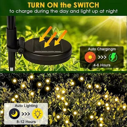 Solar Garden Lights Outdoor LED Firefly Lawn Lamp Landscape Decoration 3