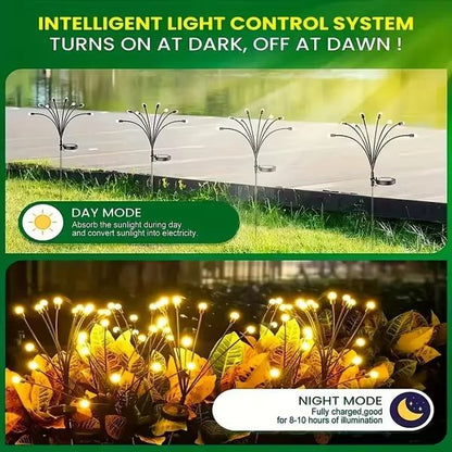 Solar Garden Lights Outdoor LED Firefly Lawn Lamp Landscape Decoration 5