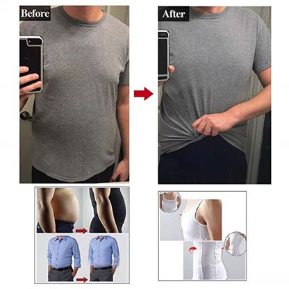 Mens Slimming Compression Shirt Body Shaper Undershirt Tank Top 0